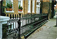 Victorian cast iron railings